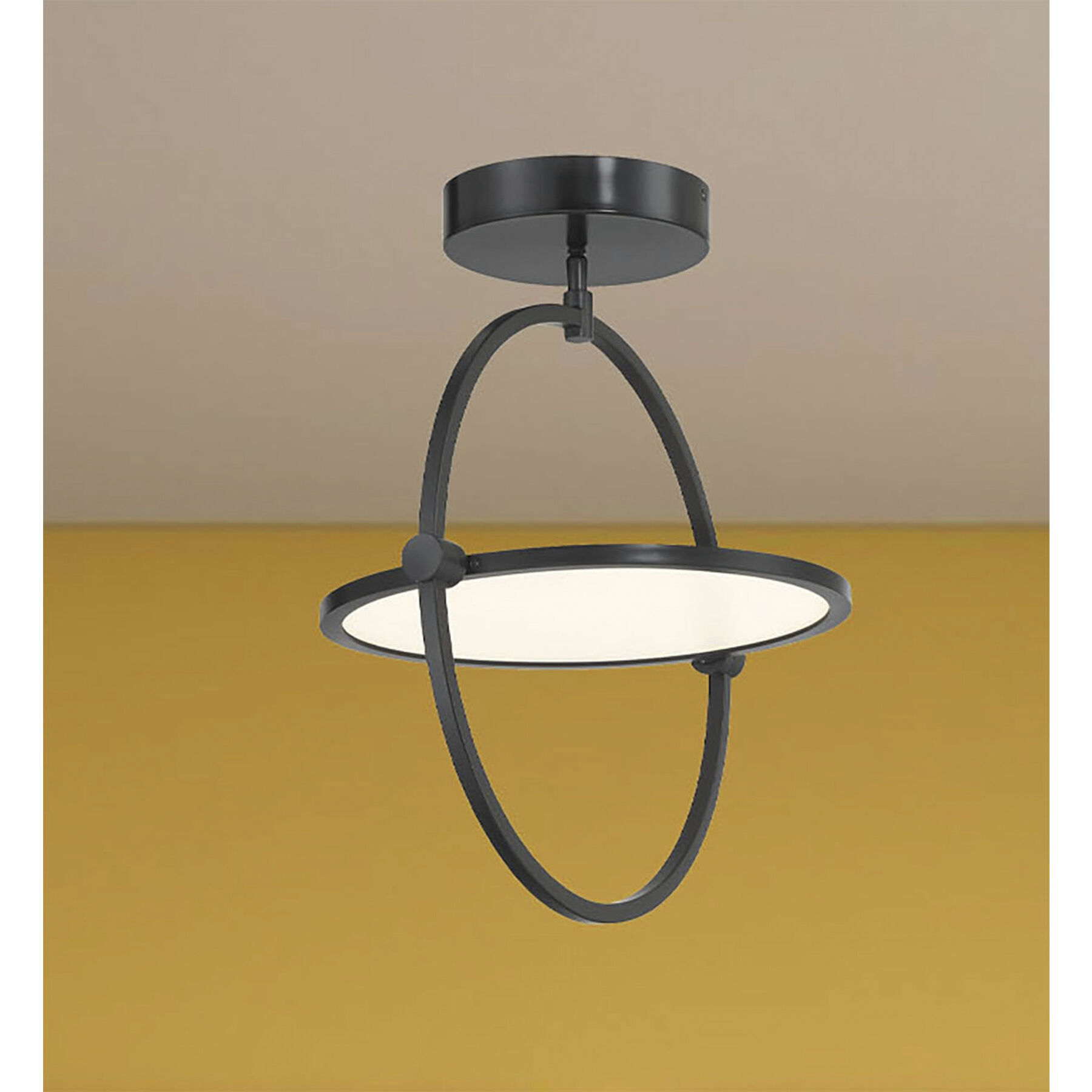 Studio 23 LED 16.5 inch Coal Semi Flush Ceiling Light